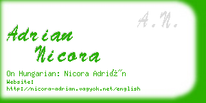 adrian nicora business card